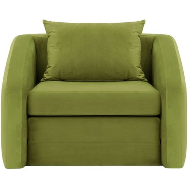 Alma Chair Bed, olive green