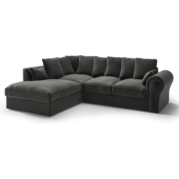 Baron Left Hand Corner Sofa, light grey