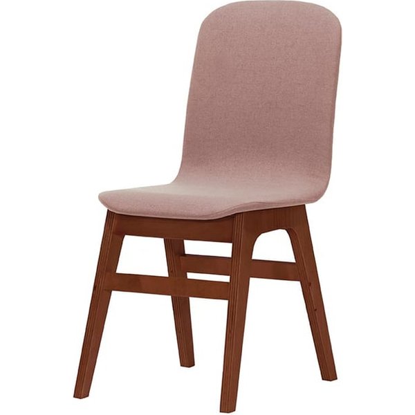 Capita Dining Chair, pastel pink, Leg colour: dark oak