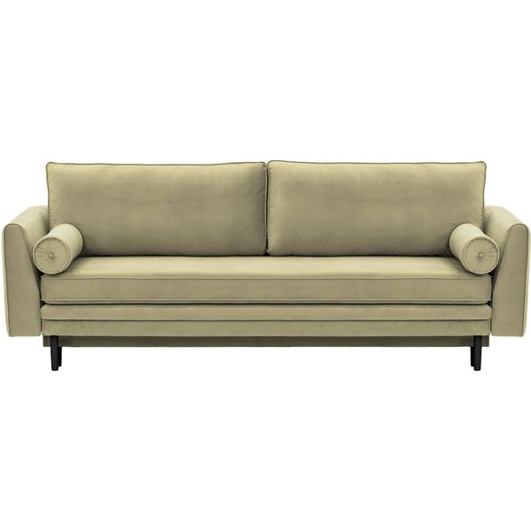 Boris Sofa Bed with Storage, mink, Leg colour: black