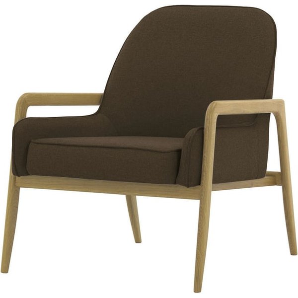 Turin Chair, brown, Leg colour: wax black