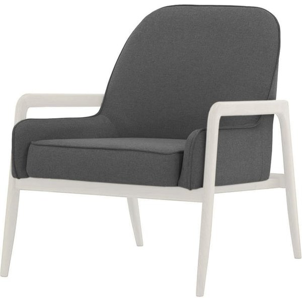 Turin Chair, dark grey, Leg colour: white