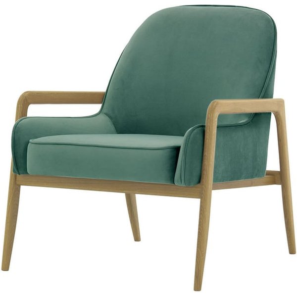 Turin Chair, dirty blue, Leg colour: wax black