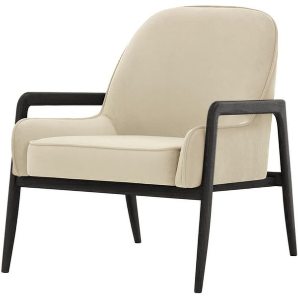 Turin Chair, light beige, Leg colour: black