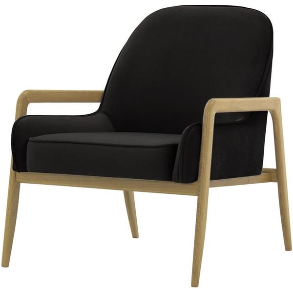 Turin Chair, black, Leg colour: wax black