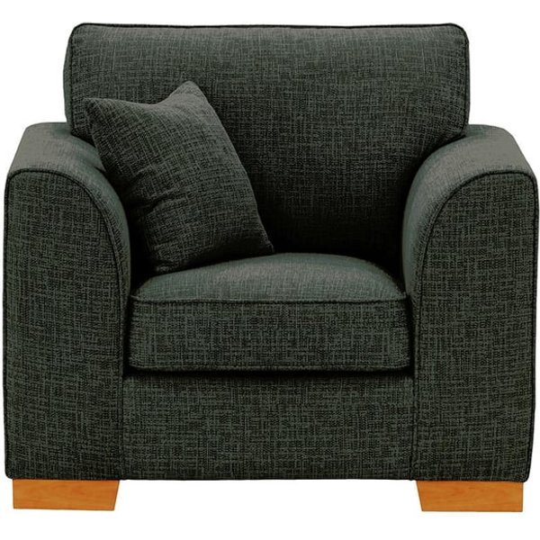 Avos Armchair, charcoal, Leg colour: aveo