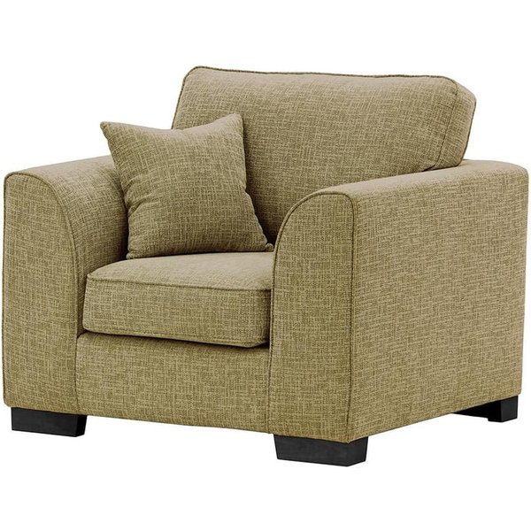 Avos Armchair, brown, Leg colour: black