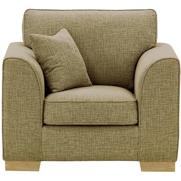 Avos Armchair, brown, Leg colour: wax black