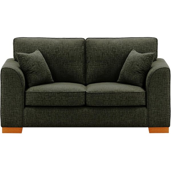 Avos 2 Seater Sofa, mid grey, Leg colour: aveo
