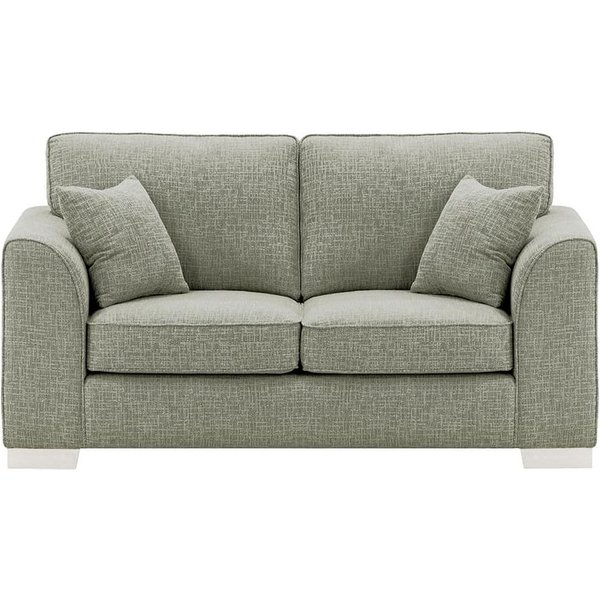 Avos 2 Seater Sofa, grey, Leg colour: white
