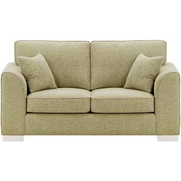 Avos 2 Seater Sofa, taupe, Leg colour: white