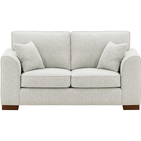 Avos 2 Seater Sofa, chalk, Leg colour: dark oak