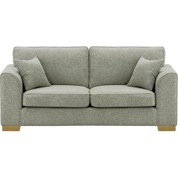 Avos 3 Seater Sofa, grey, Leg colour: wax black