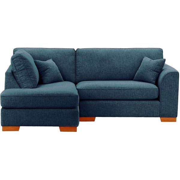 Avos Left Hand Corner Sofa, teal, Leg colour: aveo