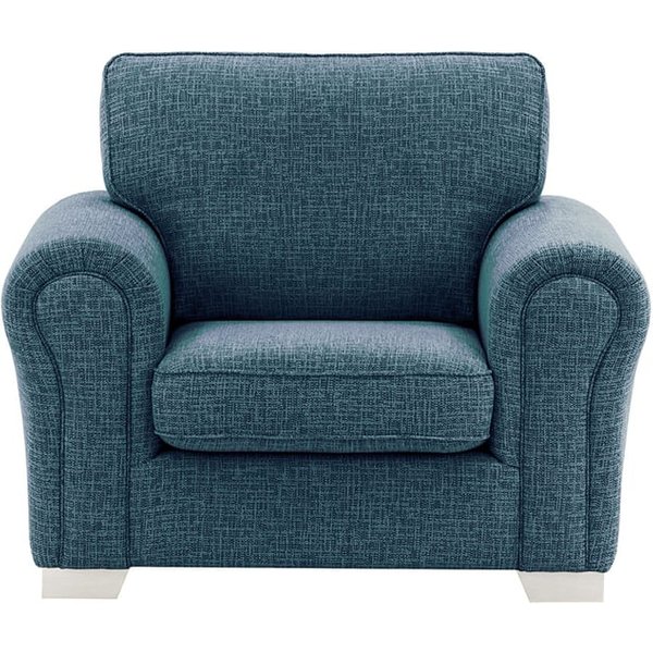 Bonna Armchair, teal, Leg colour: white