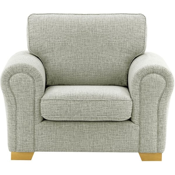 Bonna Armchair, grey, Leg colour: like oak