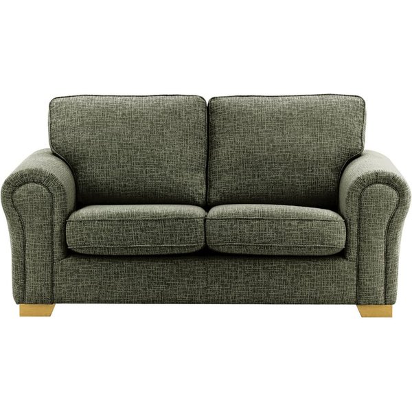 Bonna 2 Seater Sofa, mid grey, Leg colour: like oak