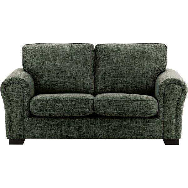 Bonna 2 Seater Sofa, charcoal, Leg colour: black