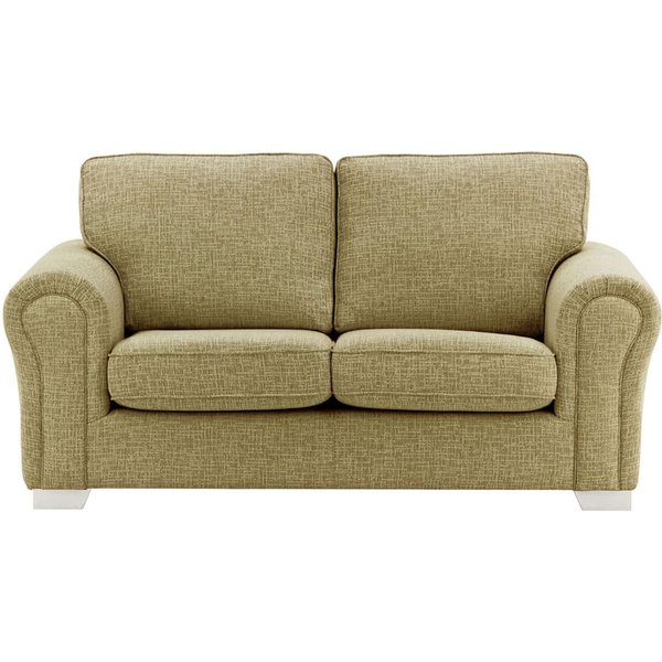 Bonna 2 Seater Sofa, brown, Leg colour: white