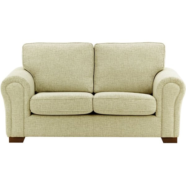Bonna 2 Seater Sofa, taupe, Leg colour: dark oak