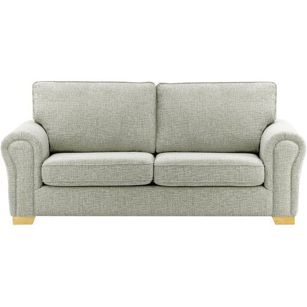 Bonna 3 Seater Sofa, grey, Leg colour: like oak