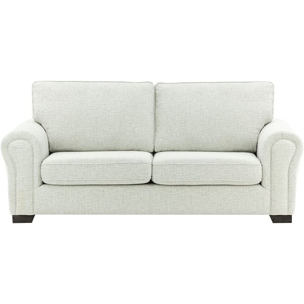 Bonna 3 Seater Sofa, chalk, Leg colour: black