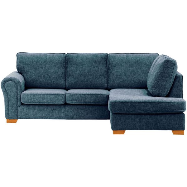 Bonna Right Hand Corner Sofa, teal, Leg colour: aveo