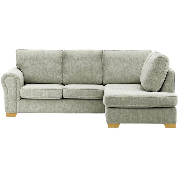 Bonna Right Hand Corner Sofa, grey, Leg colour: like oak