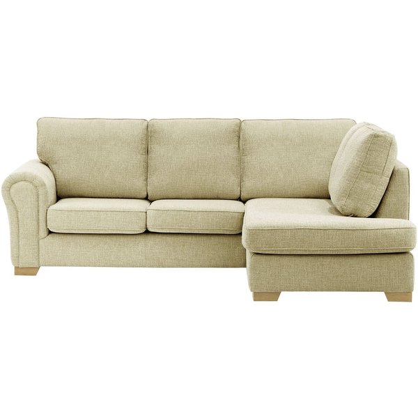 Bonna Right Hand Corner Sofa, taupe, Leg colour: wax black
