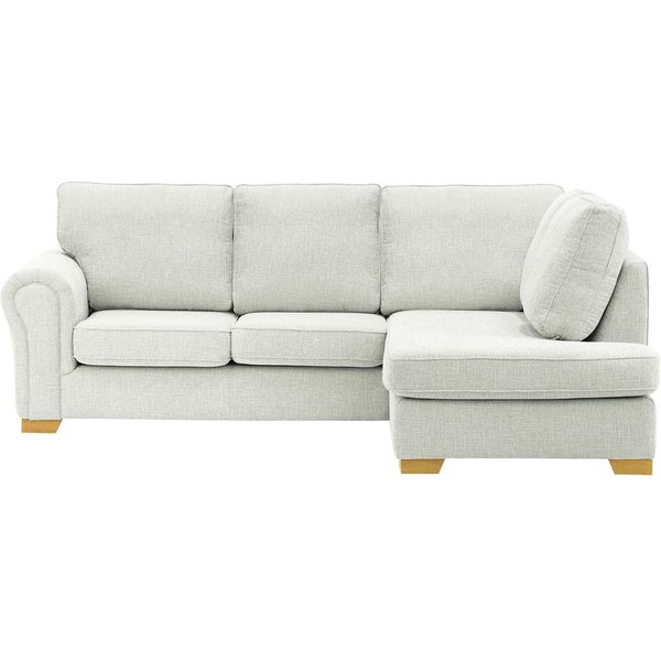 Bonna Right Hand Corner Sofa, chalk, Leg colour: like oak