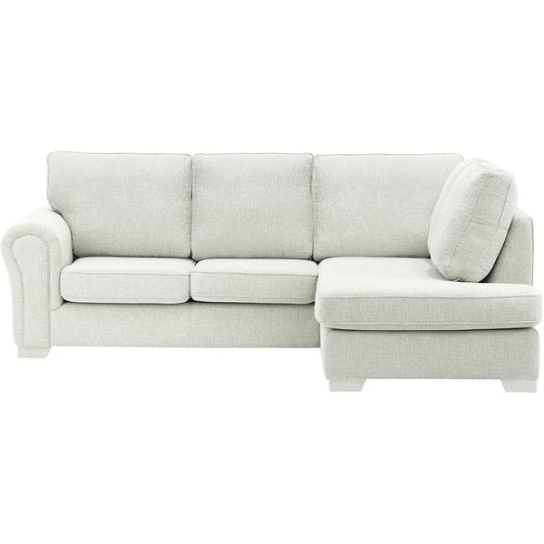 Bonna Right Hand Corner Sofa, chalk, Leg colour: white