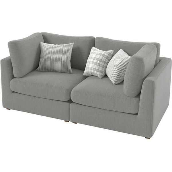 Capitol Modular 2 Seater Sofa, light grey