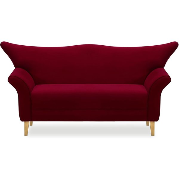 Vigo 2 Seater Sofa, dark red