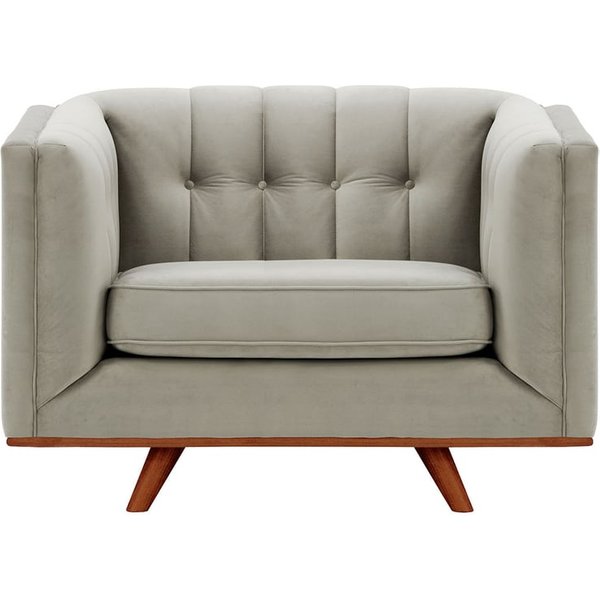 Vicenza Armchair, silver, Leg colour: aveo