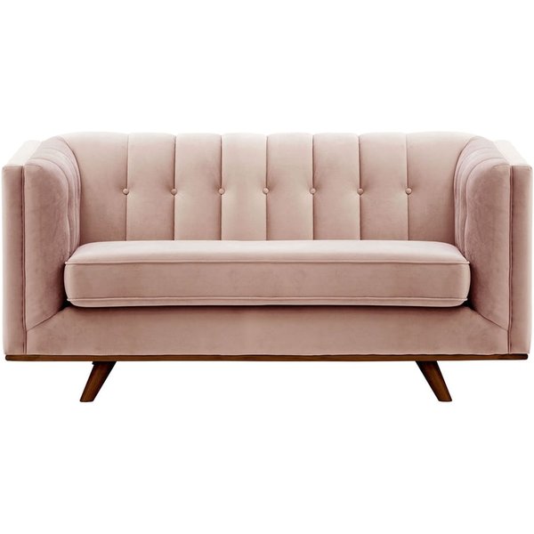 Vicenza 2-Seater Sofa, lilac, Leg colour: dark oak