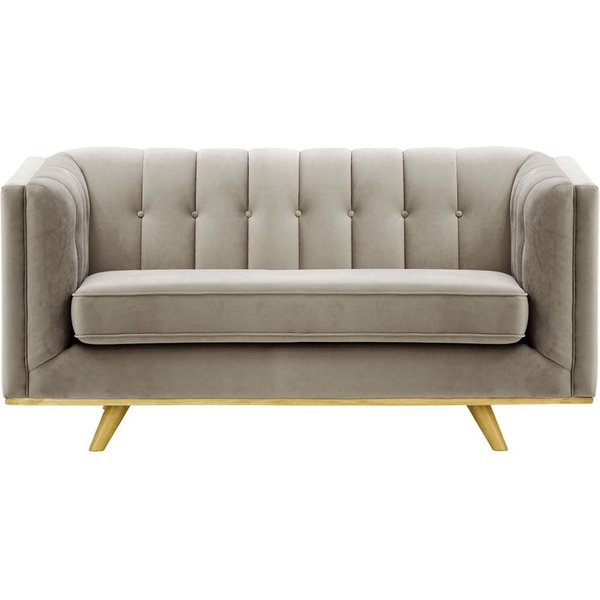 Vicenza 2-Seater Sofa, grey, Leg colour: like oak