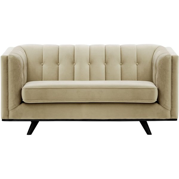 Vicenza 2-Seater Sofa, mink, Leg colour: black