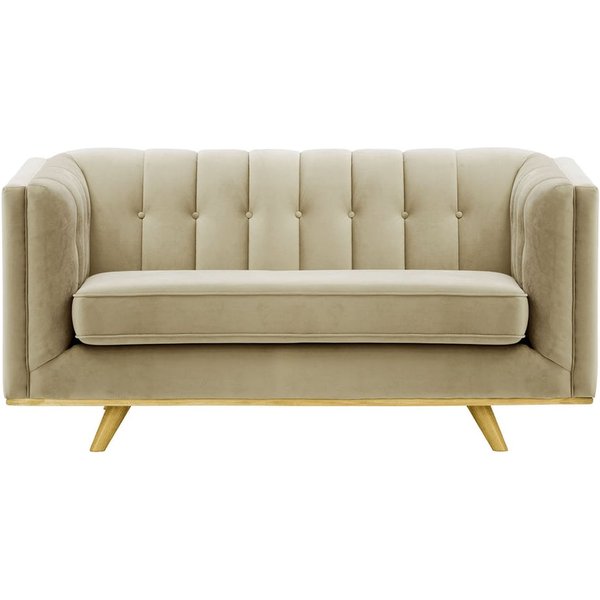 Vicenza 2-Seater Sofa, mink, Leg colour: like oak