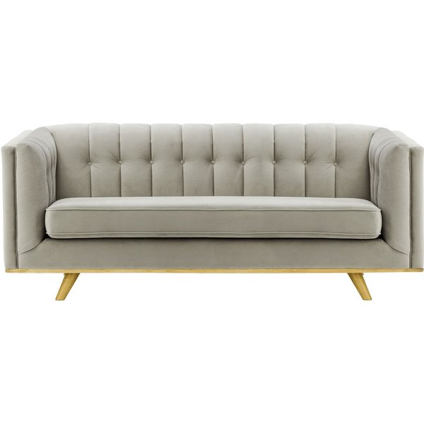 Vicenza 3-Seater Sofa, silver, Leg colour: like oak