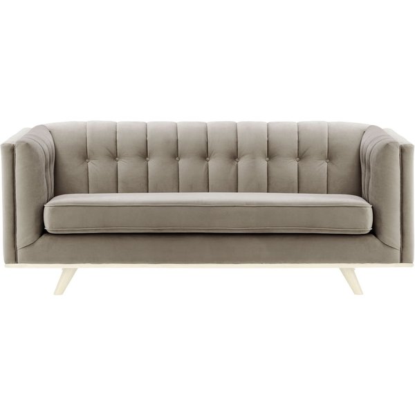 Vicenza 3-Seater Sofa, grey, Leg colour: white