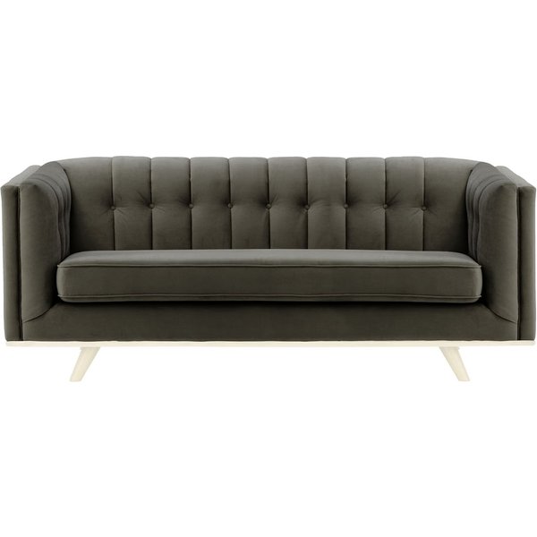 Vicenza 3-Seater Sofa, graphite, Leg colour: white