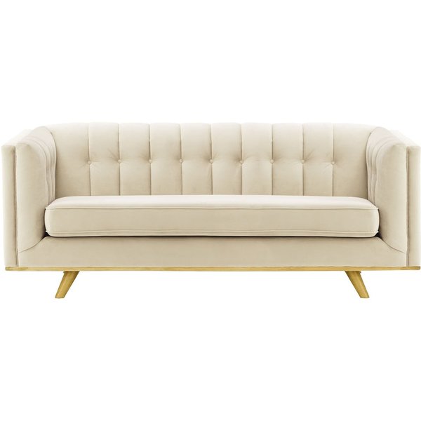 Vicenza 3-Seater Sofa, light beige, Leg colour: like oak