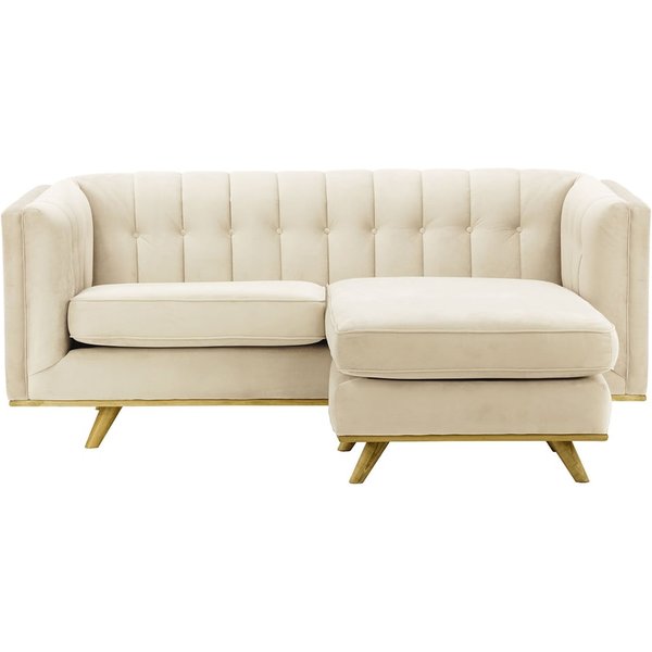 Vicenza Universal Corner Sofa, light beige, Leg colour: like oak