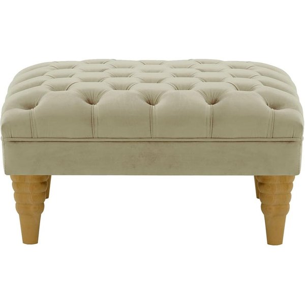 Chester Max Footstool, mink, Leg colour: like oak