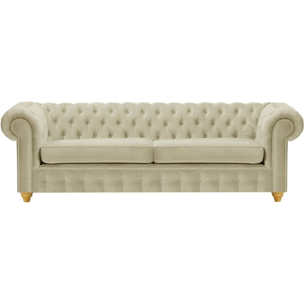 Chesterfield Max 3 Seater Sofa, mink, Leg colour: like oak