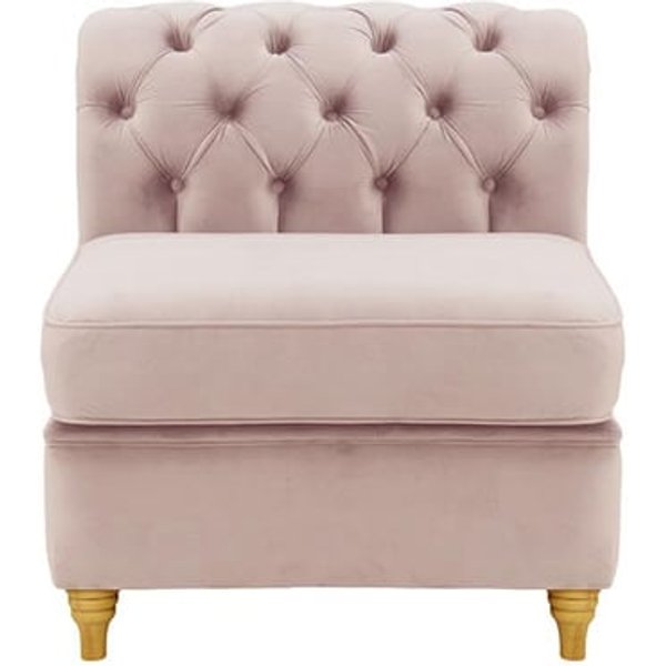 Chesterfield Single Modular Unit (1CP), lilac, Leg colour: like oak