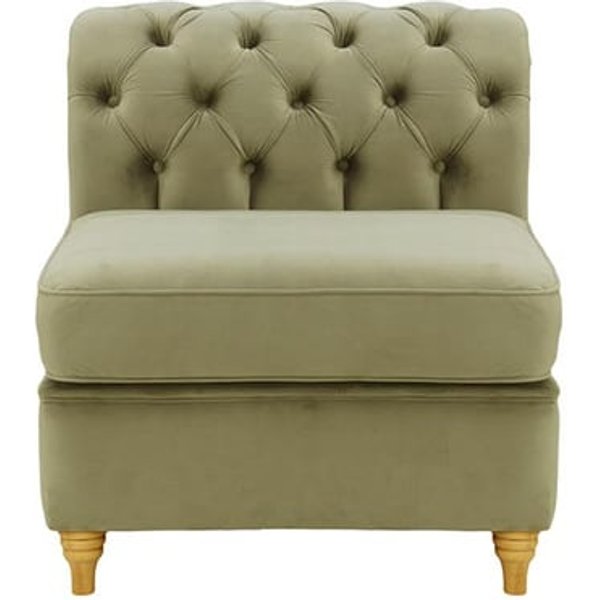 Chesterfield Single Modular Unit (1CP), mink, Leg colour: like oak