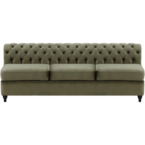 Chesterfield 3 Seater Modular Unit (3CP), graphite, Leg colour: black