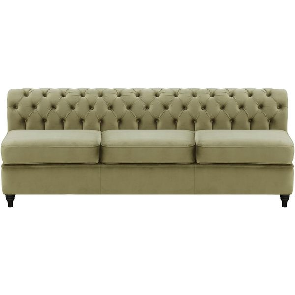 Chesterfield 3 Seater Modular Unit (3CP), mink, Leg colour: black