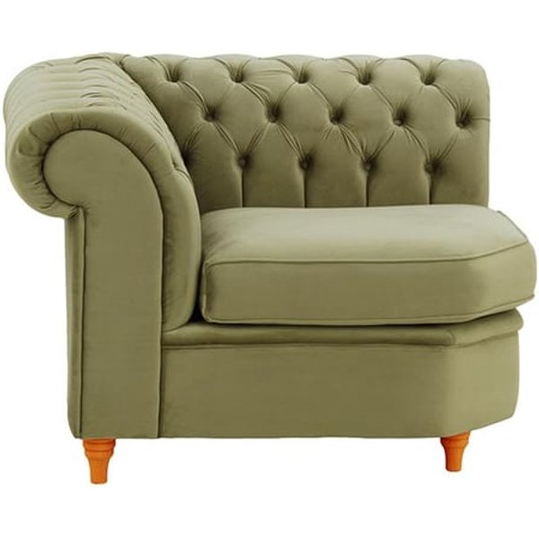 Chesterfield Corner Modular Unit (CM), mink, Leg colour: aveo